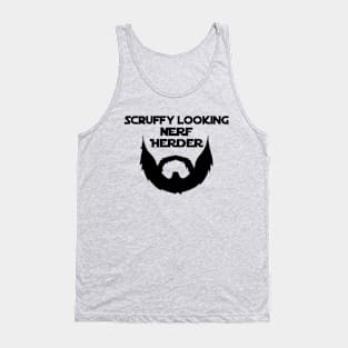 Scruffy Looking Nerf Herder Beard (Black) Tank Top